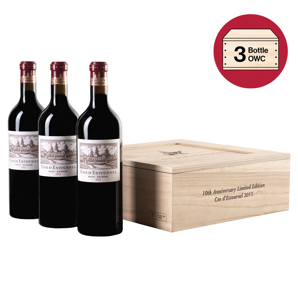 Chateau Cos d'Estournel (3 Bottles in OWC) 2015 | Wine.com