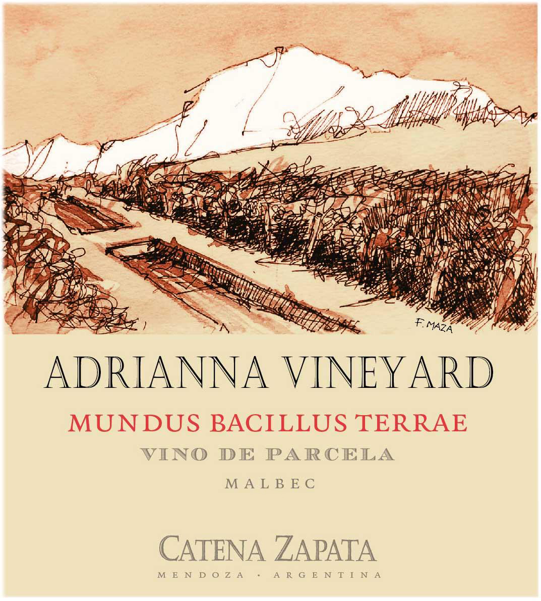 Catena Zapata Adrianna Vineyard Mundus Bacillus Terrae Malbec 2017