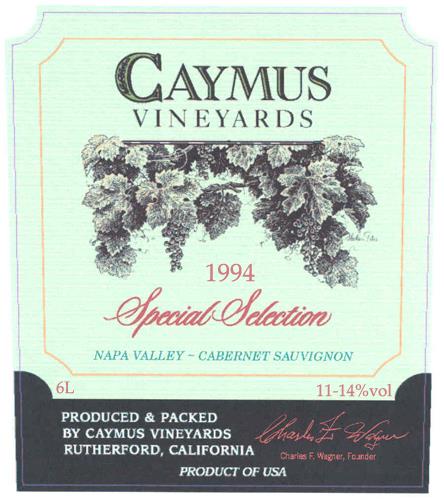 Caymus Special Selection Cabernet Sauvignon 1994 | Wine.com
