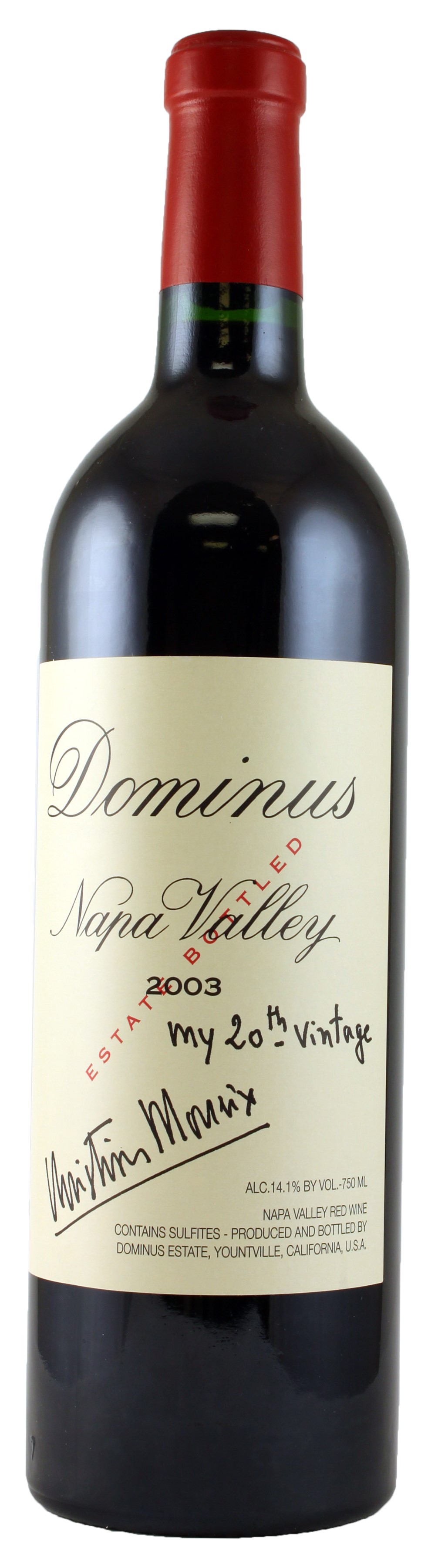 Dominus Estate (slightly torn label - 1.5 Liter Magnum) 2003 | Wine.com