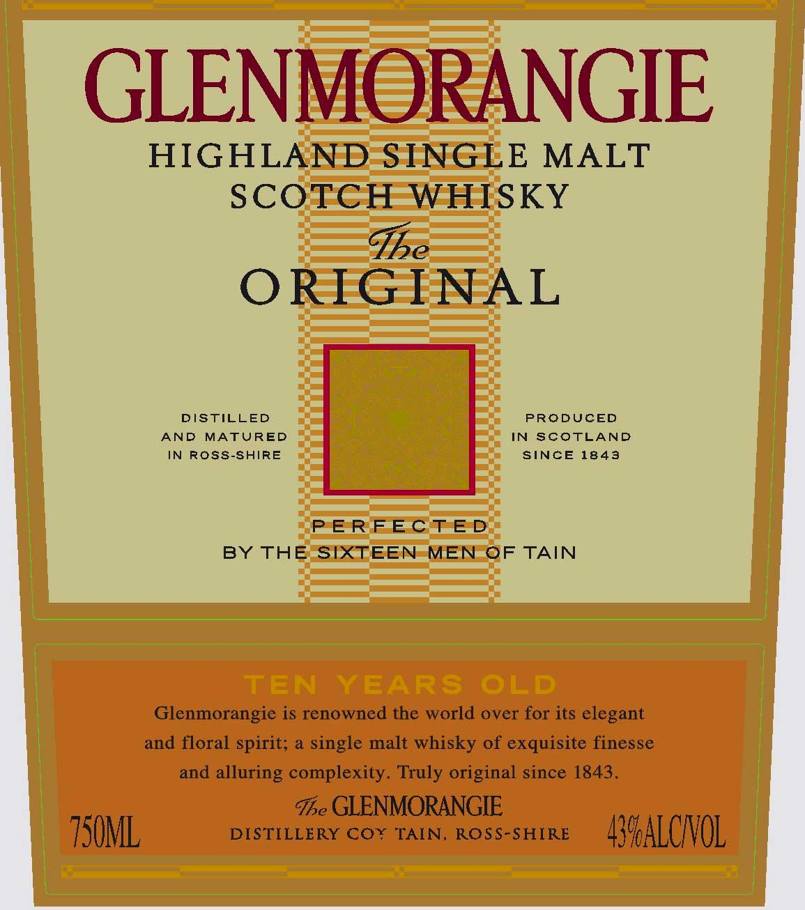 Glenmorangie 10 Year The Original Highland Single Malt Scotch