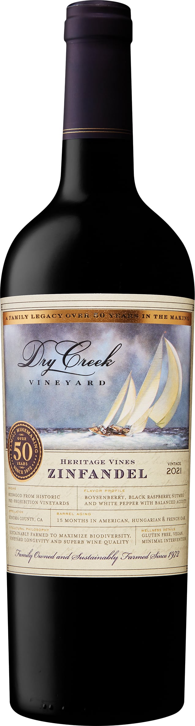 ワインディング Dry Creek Vineyard Heritage Vines Zinfandel 2021 | Wine.com