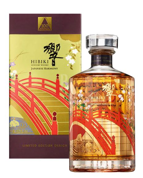 Suntory Hibiki Japanese Harmony 100th Anniversary Whisky with Gift