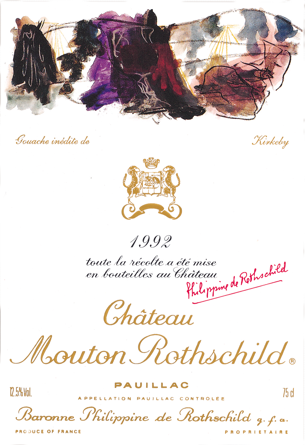 Chateau Mouton Rothschild 1992 | Wine.com