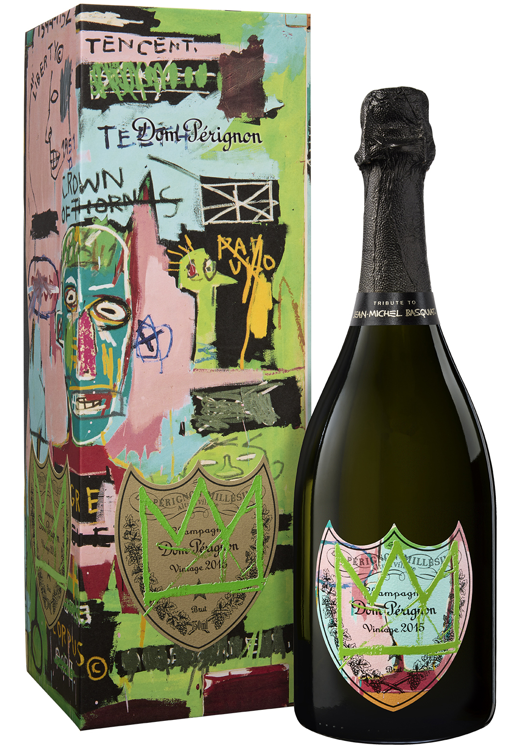 Dom Pérignon 2015 バスキア エディション Dom Perignon Jean-Michel Basquiat Special Edition (Green Crown
