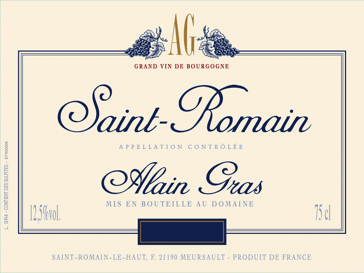 Alain Gras Saint-Romain Rouge 2022 | Wine.com