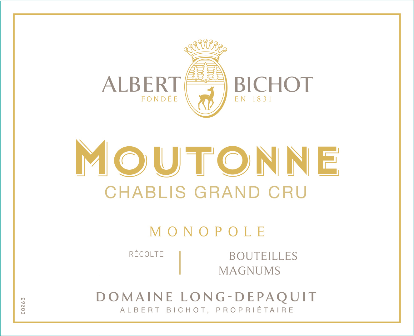 Albert Bichot Chablis Moutonne Grand Cru Domaine Long-Depaquit