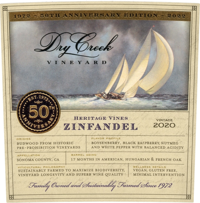 Dry Creek Vineyard Heritage Vines Zinfandel 2020 | Wine.com
