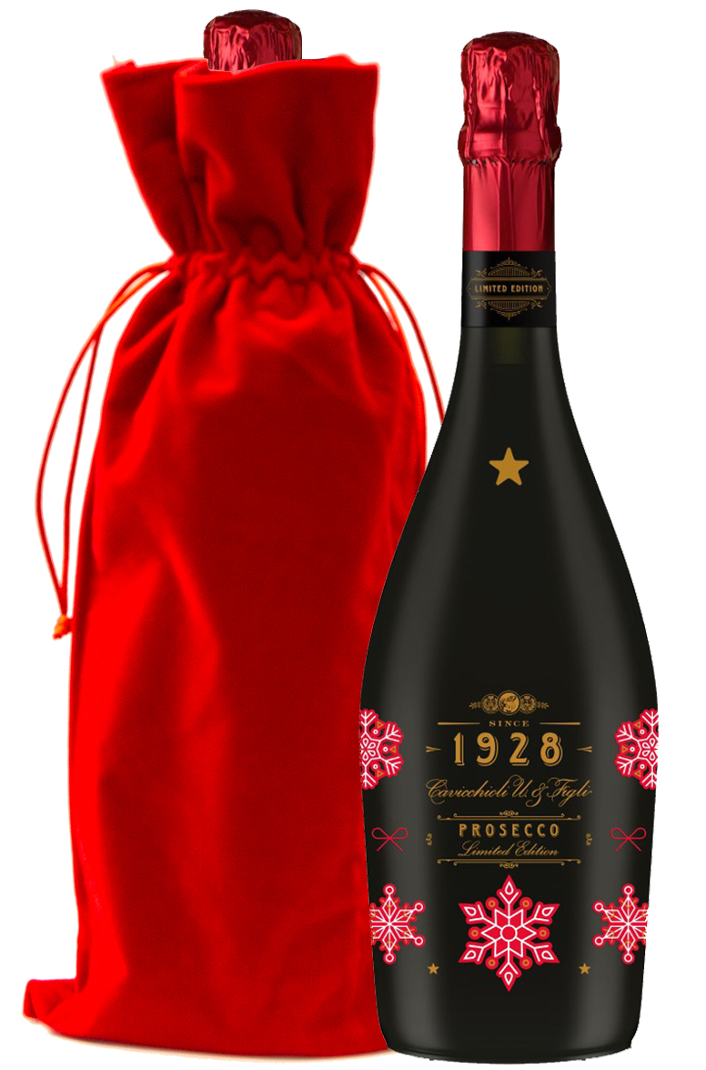Cantine Cavicchioli Prosecco 1928 Holiday Snowflake Edition with