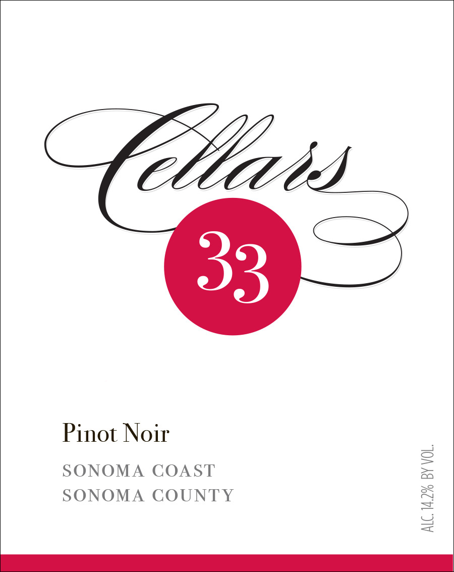 Cellars 33 Sonoma Coast Pinot Noir 2017 | Wine.com