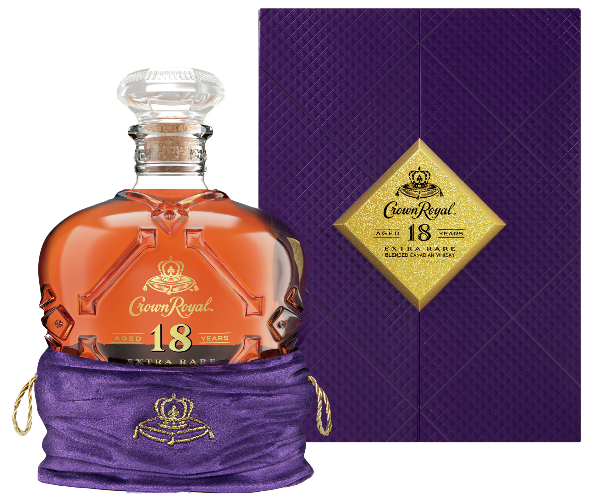 Crown Royal 18 Year Old Extra Rare Canadian Whisky with Gift Box
