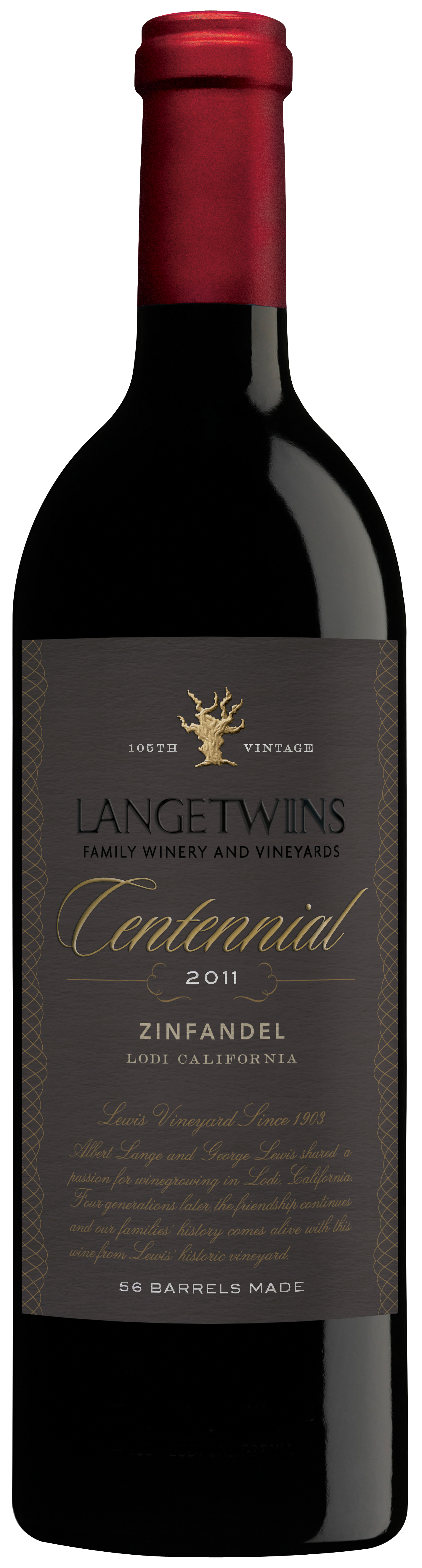 LangeTwins Lewis Vineyard Centennial Zinfandel 2011 | Wine.com