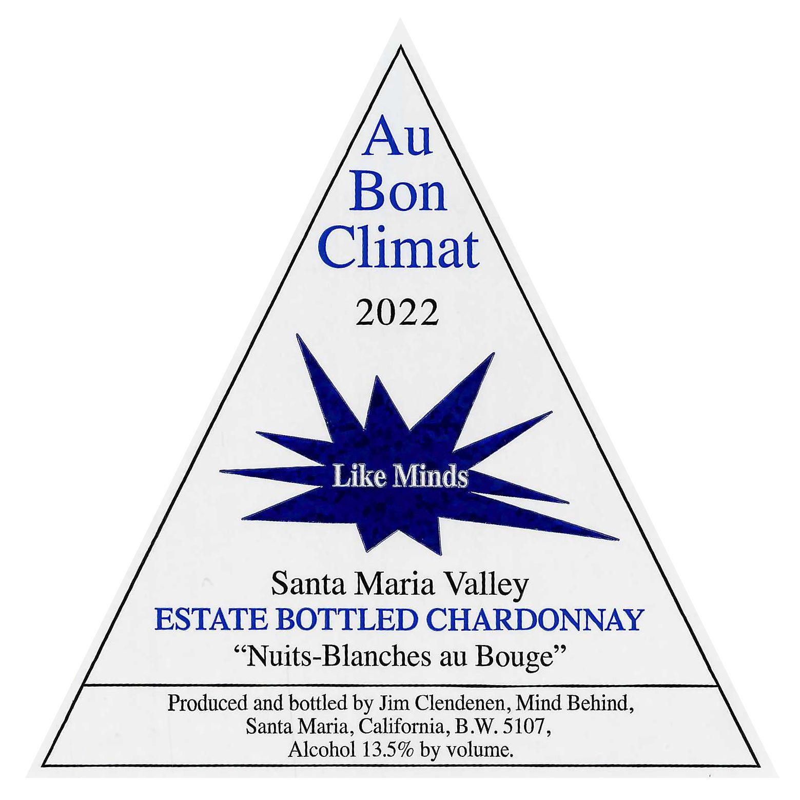 Au Bon Climat Nuits-Blanches Au Bouge Chardonnay 2022 | Wine.com