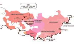 Chateau Gassier Map of Provence Winery Image