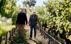 Joel Gott Walking through a Gott harvest Winery Image