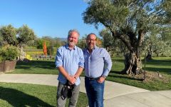 Saracina Vineyards Winemaker Alex and Proprietor Marc Winery Image
