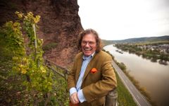 Loosen Bros. Ernst Loosen above Pralat Vineyard Winery Image