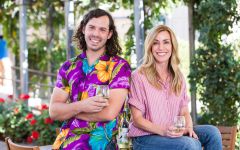 Sunny With a Chance of Flowers Casey DiCesare and Heid Scheid Winery Image