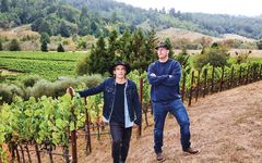 RAEN Carlo & Dante Mondavi in the Vineyard Winery Image