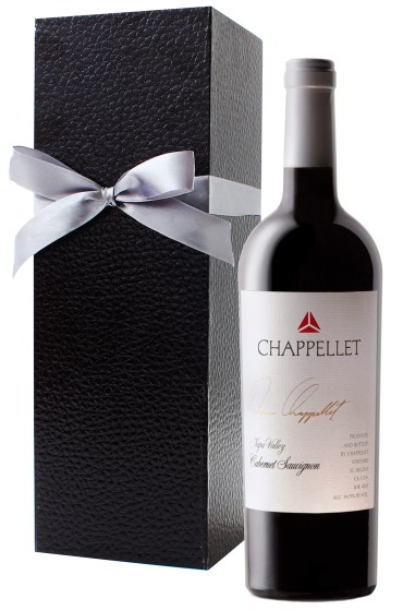 Chappellet Signature Cabernet Sauvignon with Black Gift Box Gift Product Image