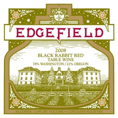 Edgefield Winery Black Rabbit Red 2008 | Wine.com