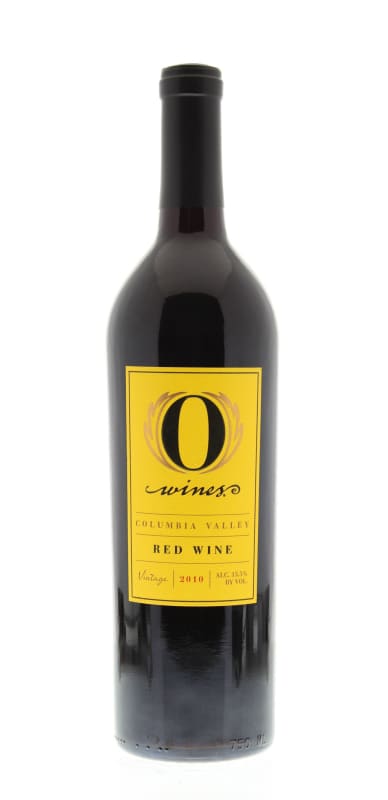 O Wines Red Wine Blend 2010 Front Bottle Shot