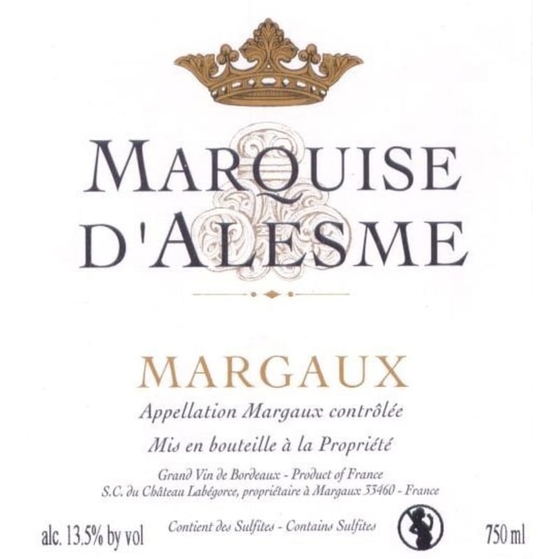 Chateau Marquis d'Alesme (1.5 Liter Magnum) 2005 Front Label