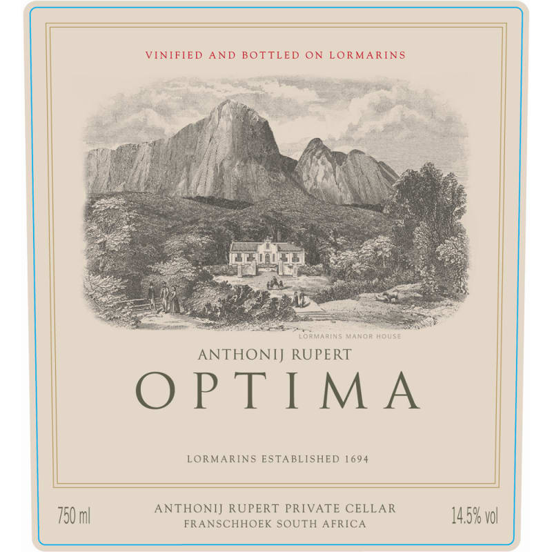 Anthonij Rupert Optima 2010 Front Label