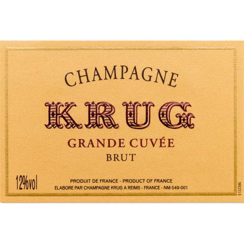 Krug Grande Cuvee Brut (1.5 Liter Magnum) Front Label
