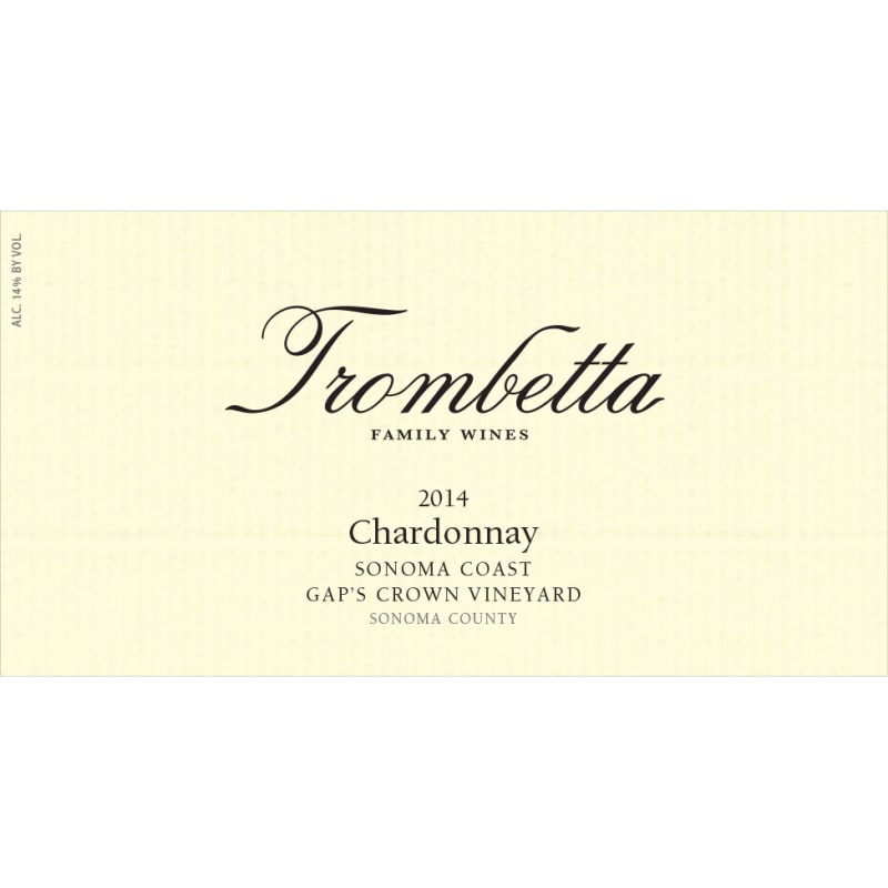 Trombetta Gap's Crown Vineyard Pinot Noir 2014 Front Label
