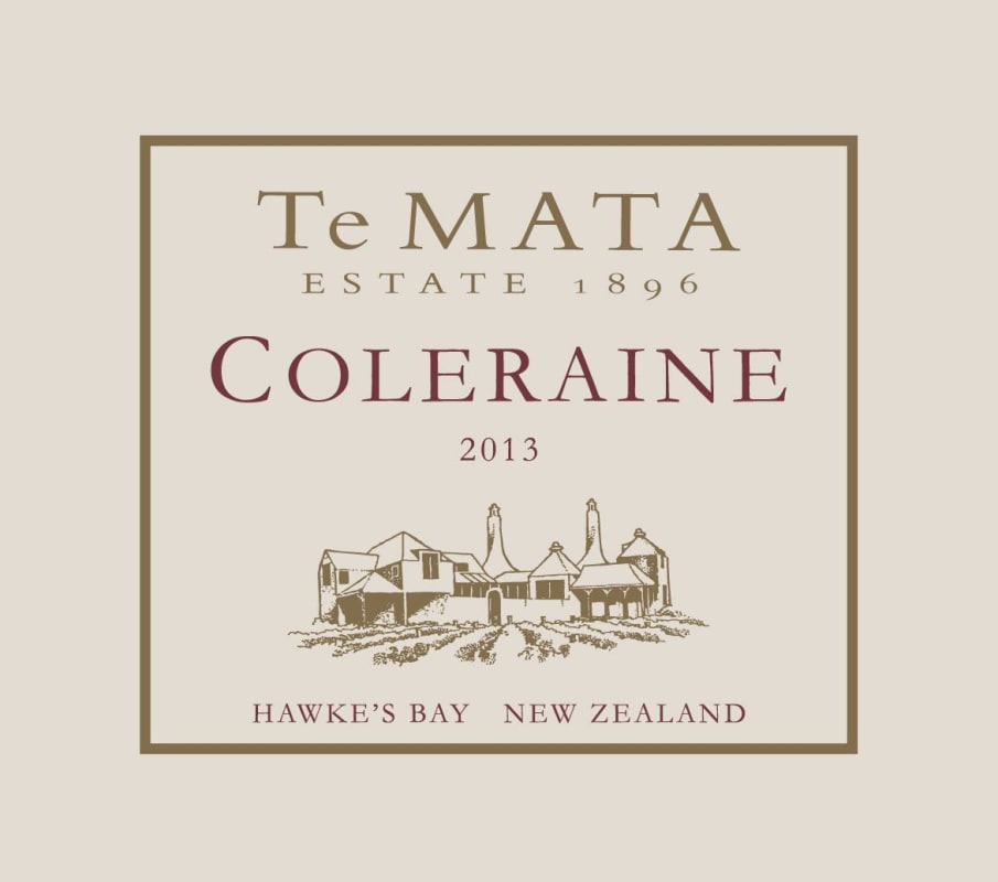 Te Mata Coleraine 2013 Front Label