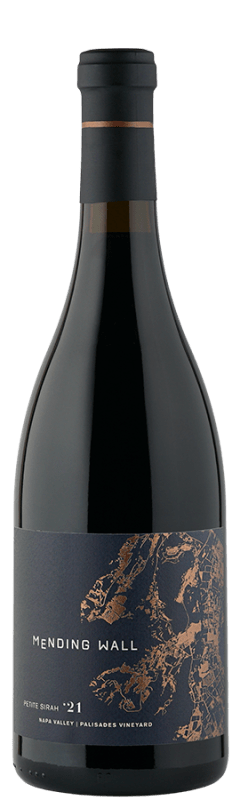 Mending Wall Palisades Vineyard Petite Sirah 2021 Front Bottle Shot