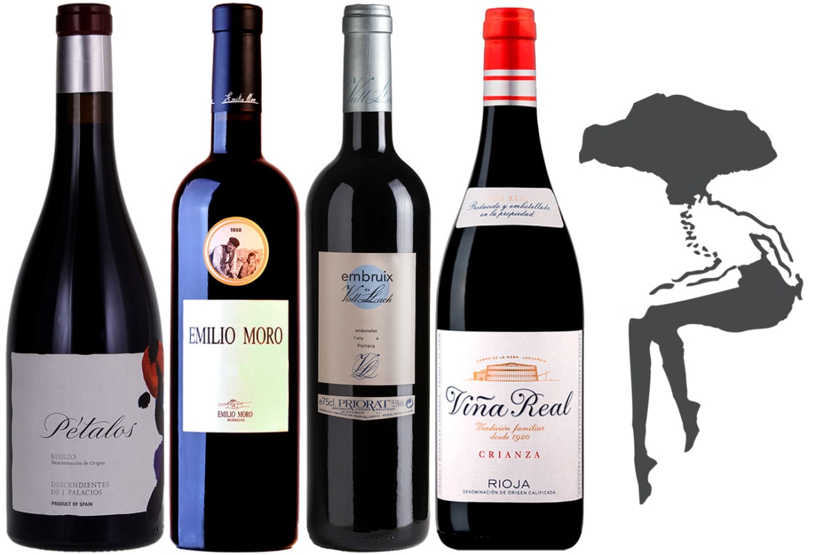 Iconic Red Wines of Spain Tasting Set Gift Product Image