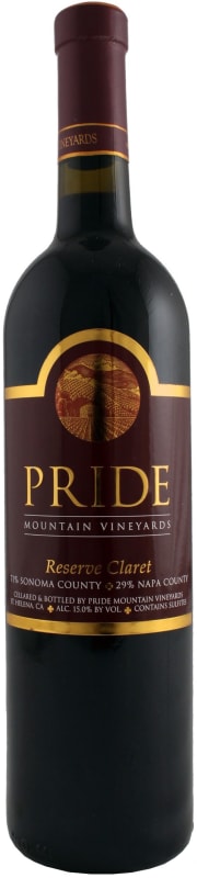 Pride Mountain Vineyards Reserve Claret 2010 Front Bottle Shot