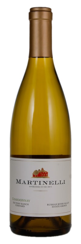 Martinelli Zio Tony Ranch Chardonnay 2020 Front Bottle Shot