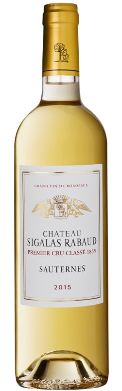 Chateau Sigalas Rabaud Sauternes 2015 Front Bottle Shot