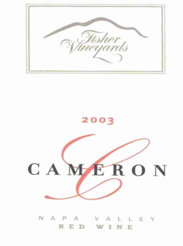 Fisher Vineyards Cameron 2003 Front Label