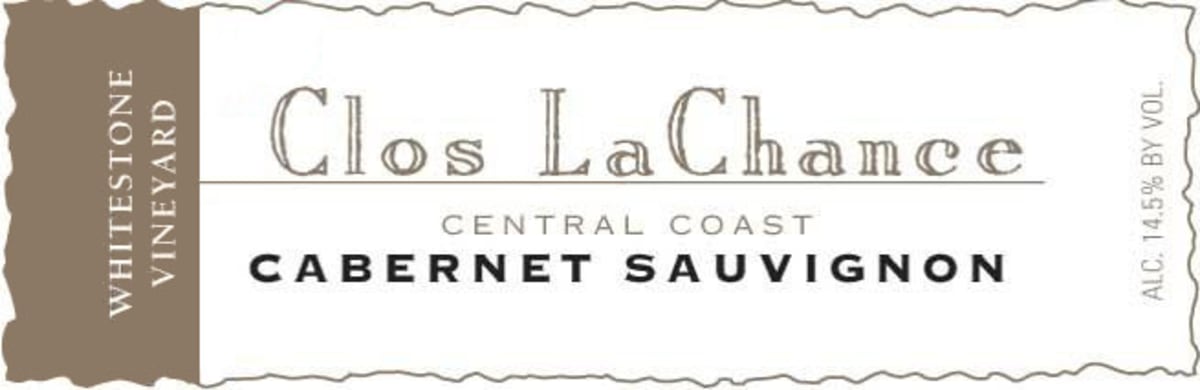 Clos LaChance Whitestone Vineyard Cabernet Sauvignon 2010 Front Label
