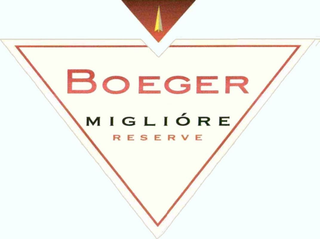 Boeger Migliore Reserve 2009 Front Label