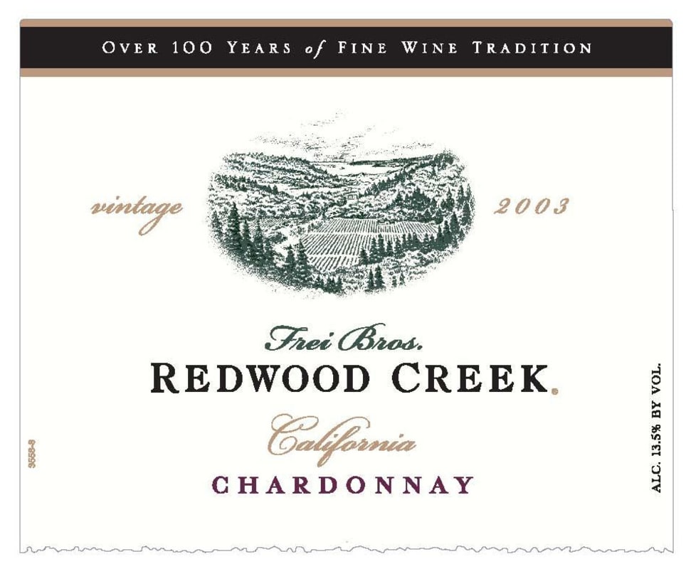 Redwood Creek Chardonnay 2003 Front Label