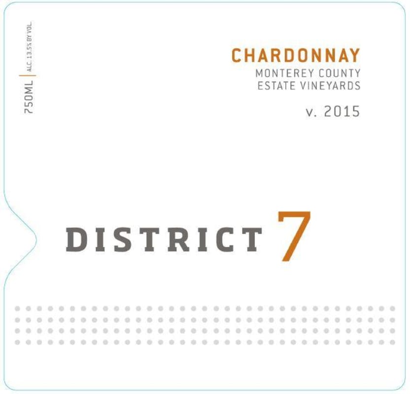 District 7 Chardonnay 2015 Front Label