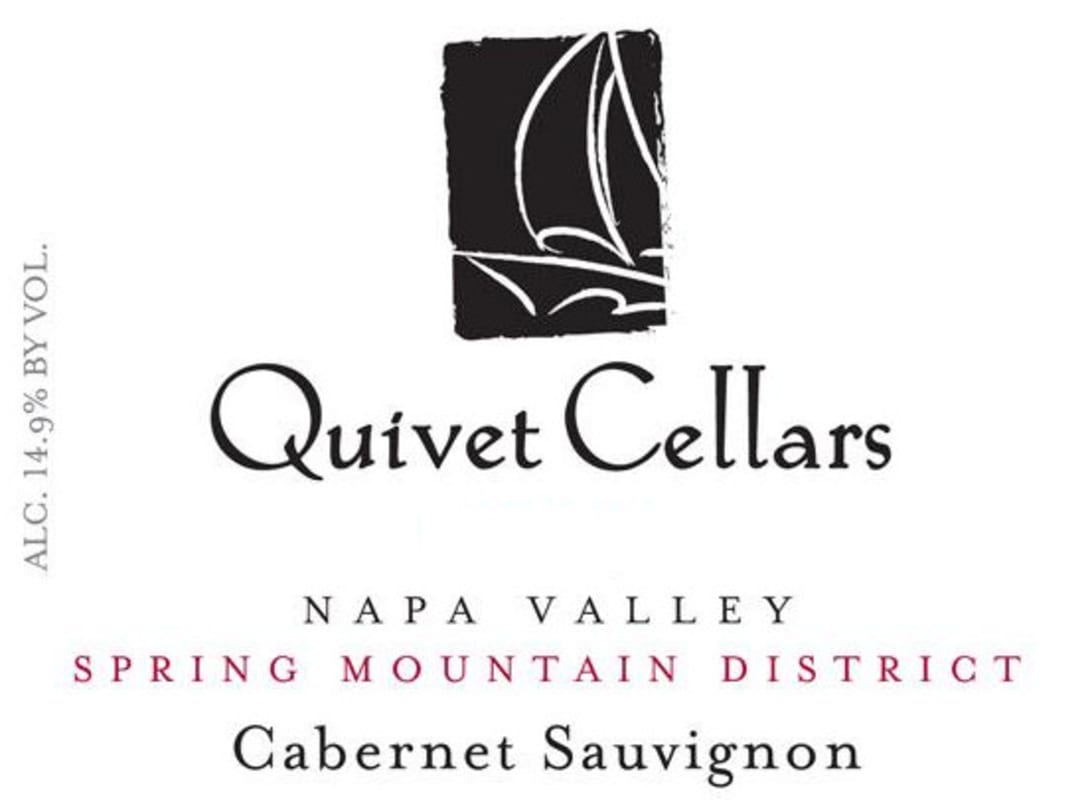 Quivet Cellars Spring Mountain Cabernet Sauvignon 2010 Front Label