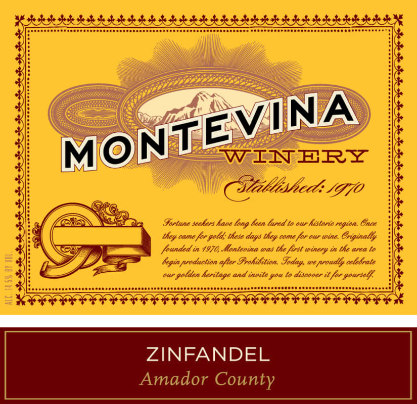 Montevina Zinfandel 2004 Front Label