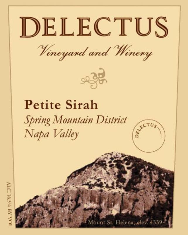 Delectus Petite Syrah 2013 Front Label