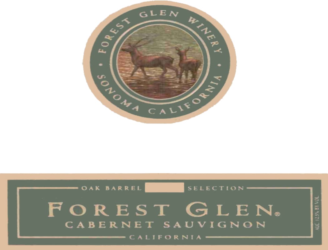 Forest Glen Barrel Select Cabernet Sauvignon 2003 Front Label