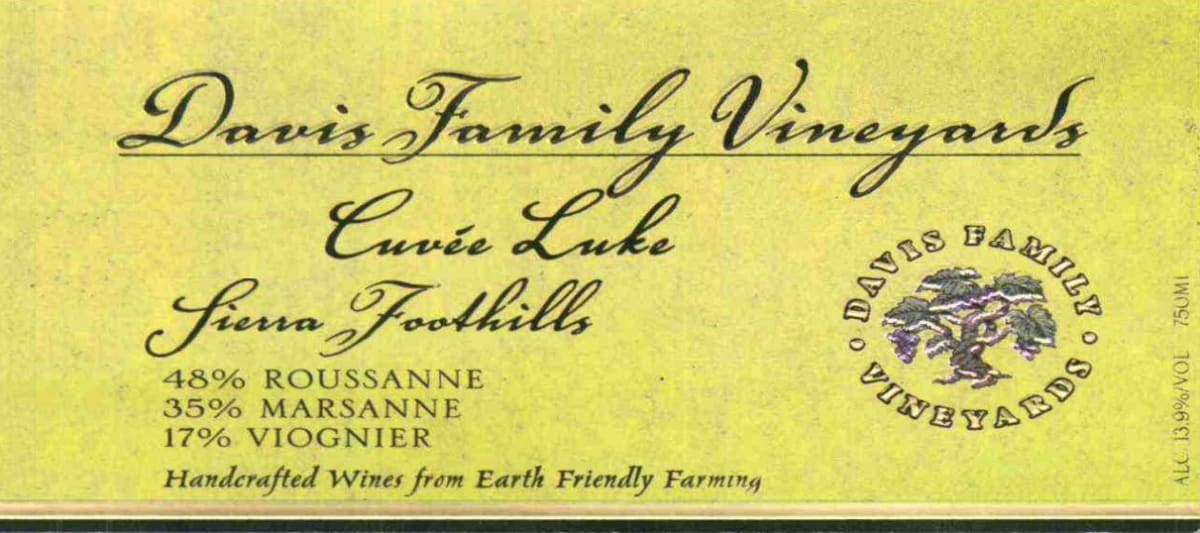 Davis Family Vineyards Saralee's Vineyard Cuvee Luke 2011 Front Label