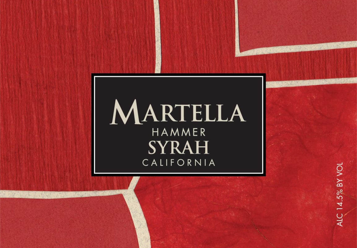 Michael Martella Hammer Syrah 2006 Front Label