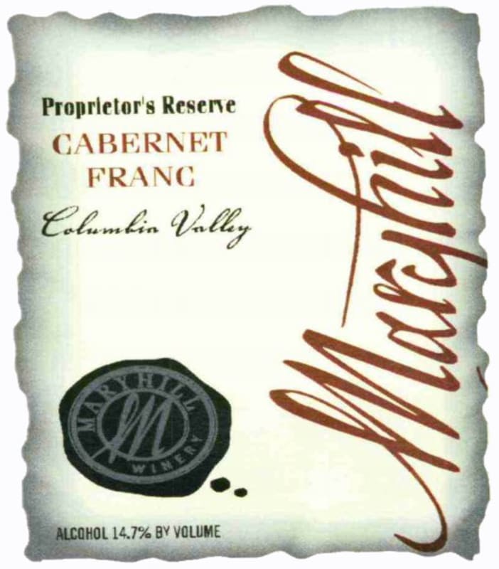 Maryhill Proprietor's Reserve Cabernet Franc 2008 Front Label
