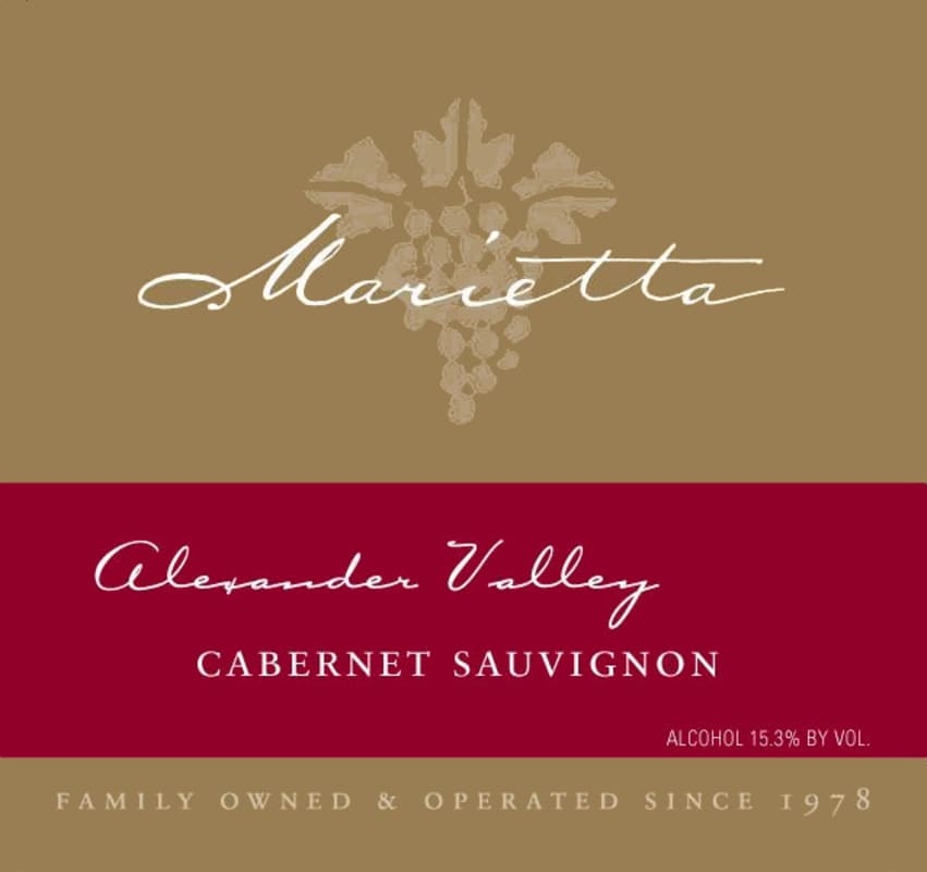 Marietta Cellars Cabernet Sauvignon 2009 Front Label