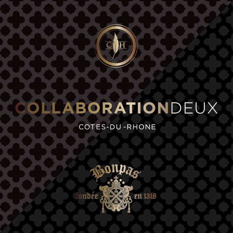 Cooper's Hawk Cotes-du-Rhone Collaboration Deux Front Label